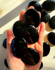 Black Obsidian Flat Palm Stones