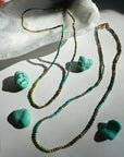 “Tiny Tina” - Turquoise Gemstone & 14k GF Choker