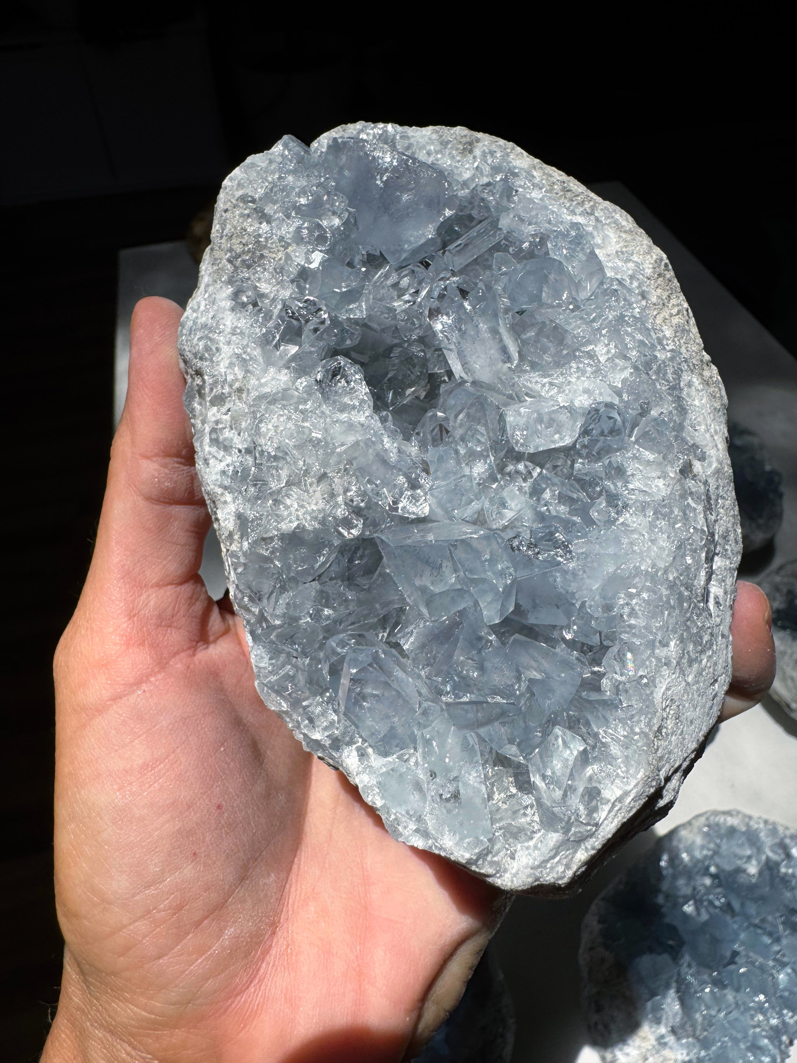 Celestite Cluster Baltic Mermaid