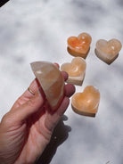 Peach Selenite Lil’ Heart Dish Baltic Mermaid