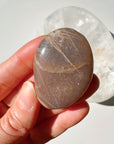 Sunstone & Peach Moonstone Palm Stone - O