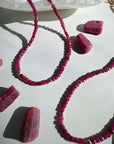 “Judy” - Ruby Gemstone Candy Necklace