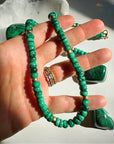 “Donna” - Malachite Gemstone Candy Necklace