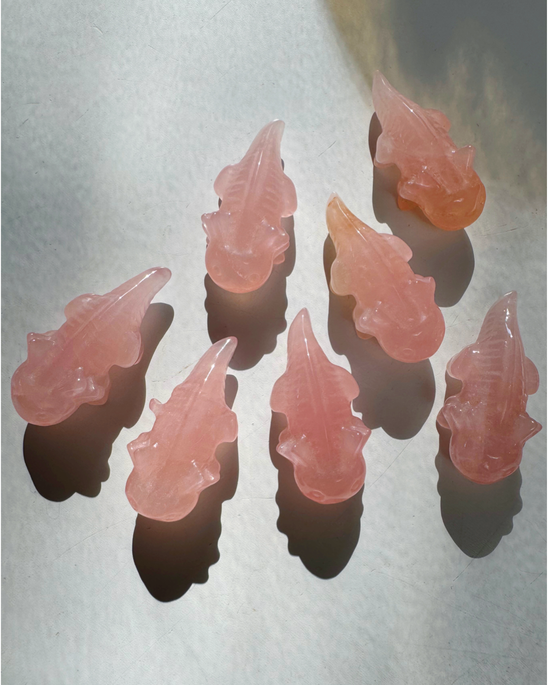 Rose Quartz Axolotl’s - Baltic Mermaid