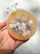 Mini Rose Quartz Stars & Fluorite Moons Baltic Mermaid