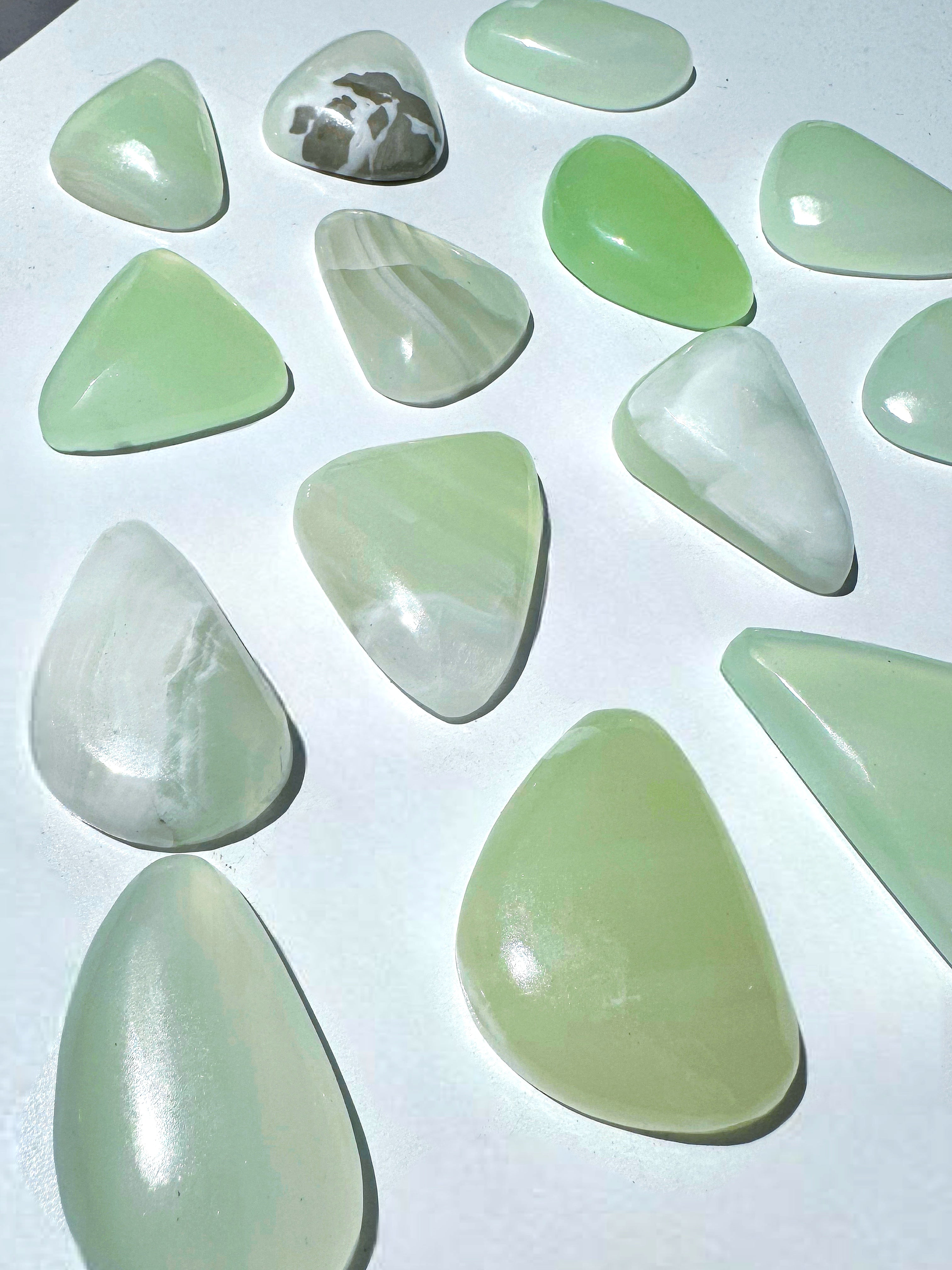 Green Calcite Cabs - Baltic Mermaid