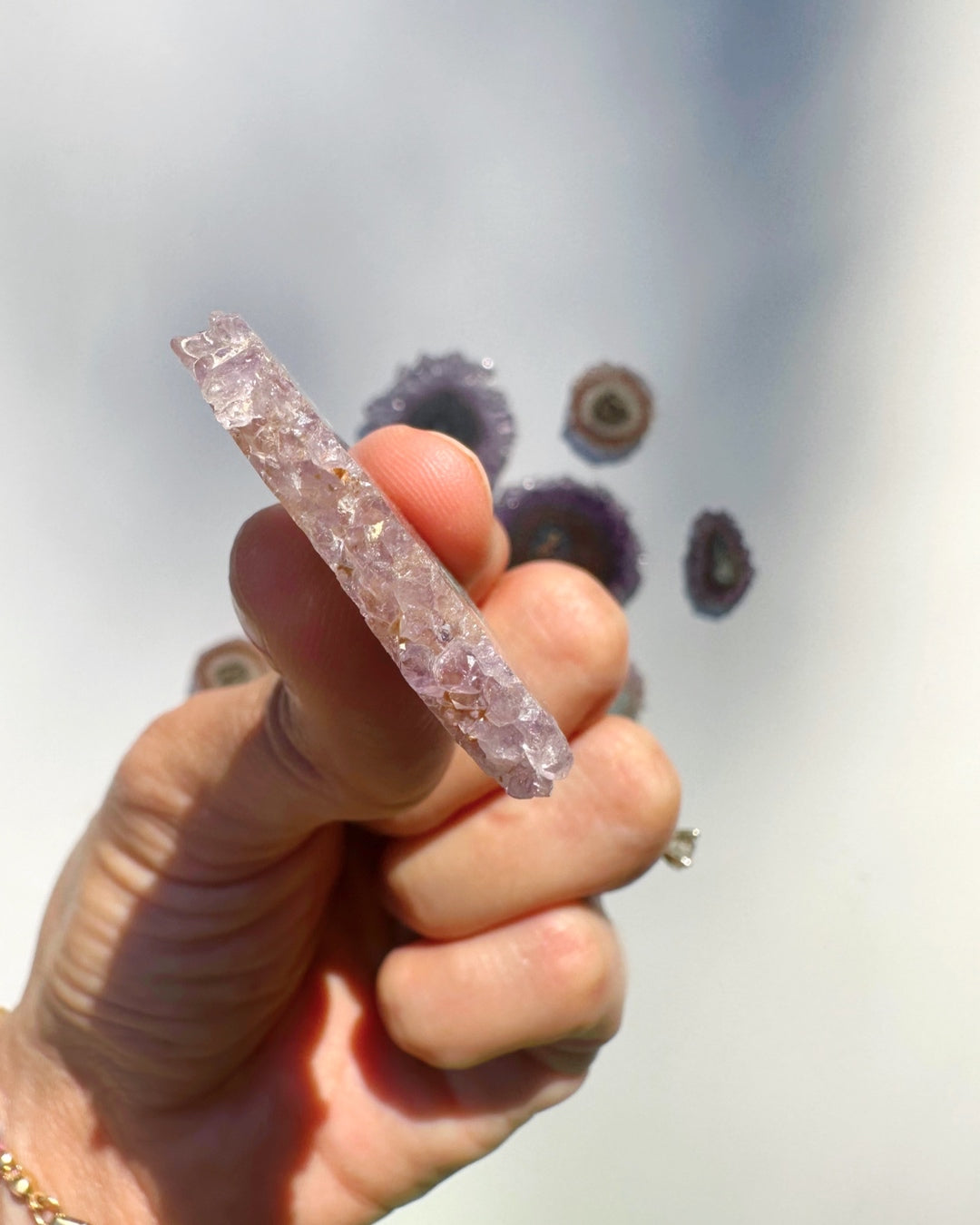 Amethyst Stalactite Slice D