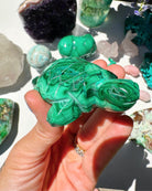 Hand Carved Malachite Turtle - Baltic Mermaid