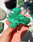 Hand Carved Malachite Turtle