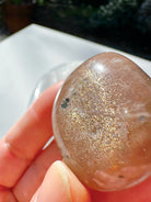 Sunstone & Peach Moonstone Palm Stone - G - Baltic Mermaid