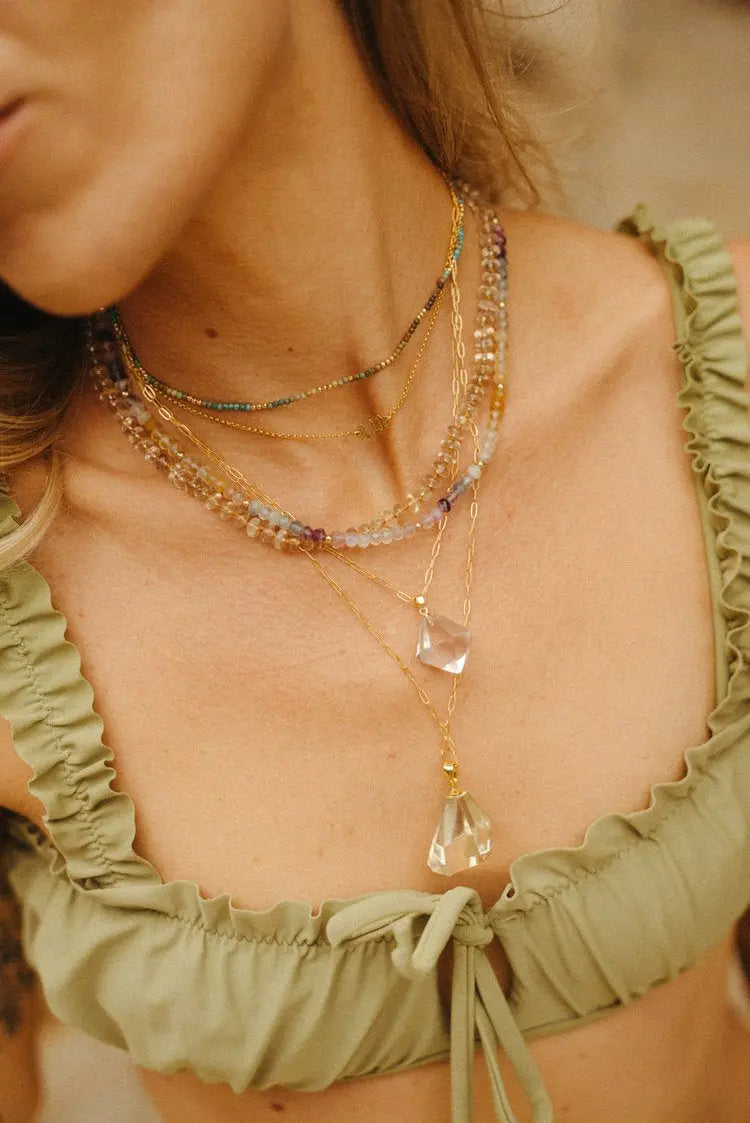 AAA Citrine Pendant 14k Gold Filled Necklace Baltic Mermaid