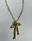 Dainty Bow Gold Filled Necklace