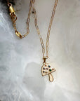 Mellow Mushroom Gold Filled Necklace