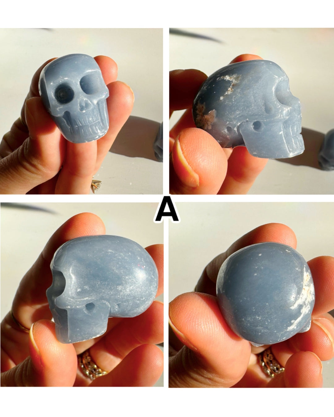 Angelite Skulls - Baltic Mermaid