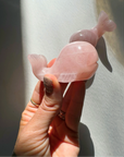 Rose Quartz Whales