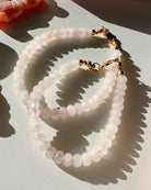 Rose Quartz Gemstone Candy Bracelet - RTS - Baltic Mermaid