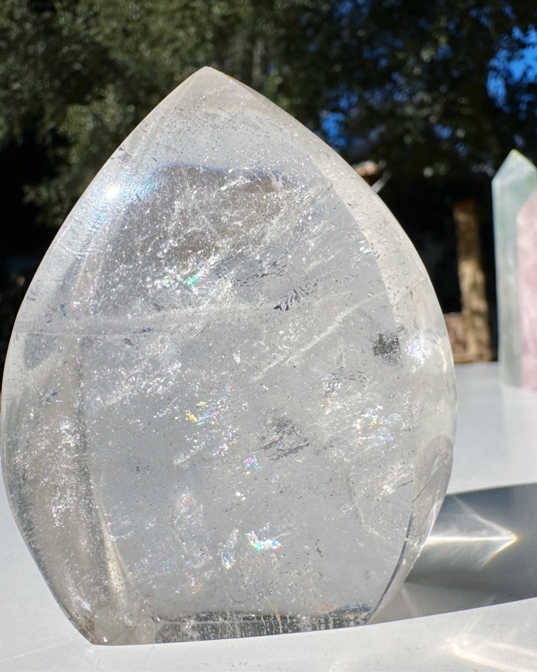 Clear Quartz Flame