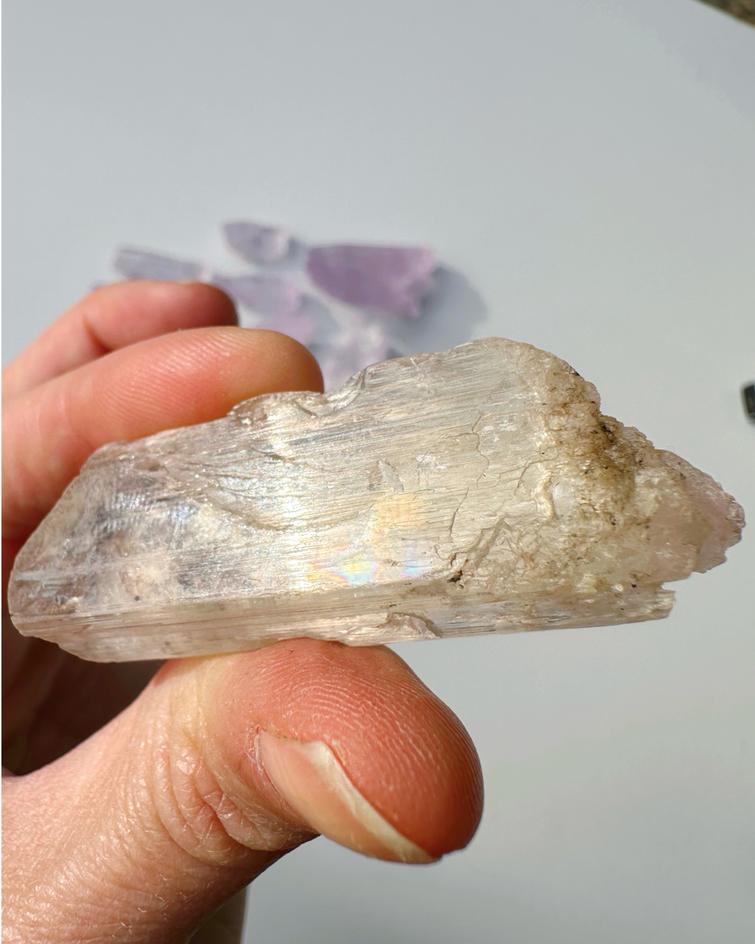 Raw Kunzite