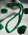 “Donna” - Malachite Gemstone Candy Necklace