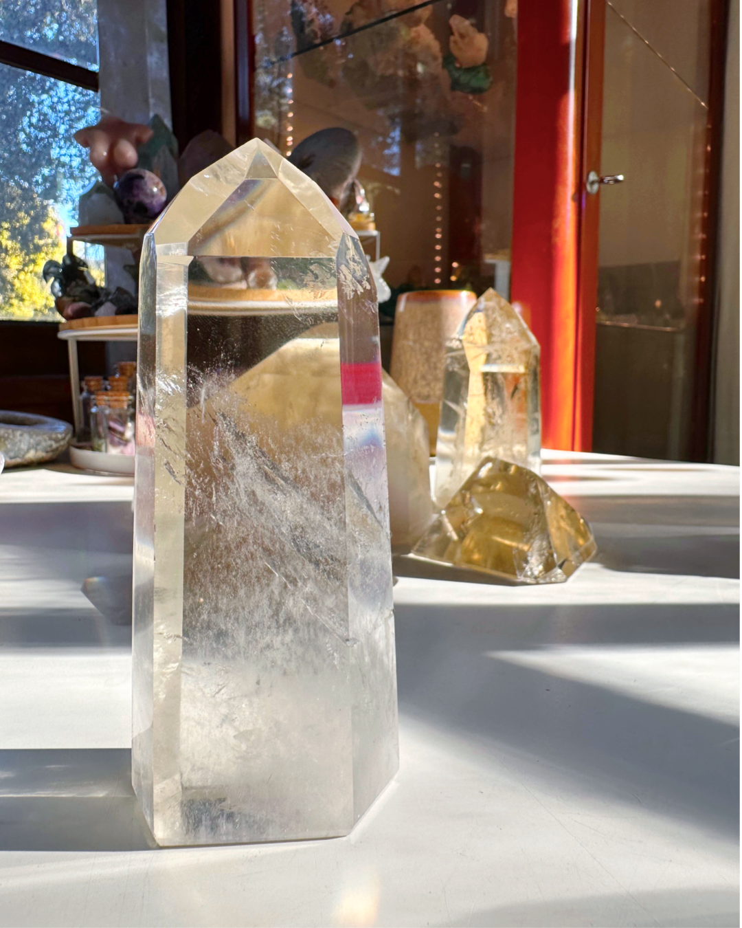 Natural Citrine Tower - AAA