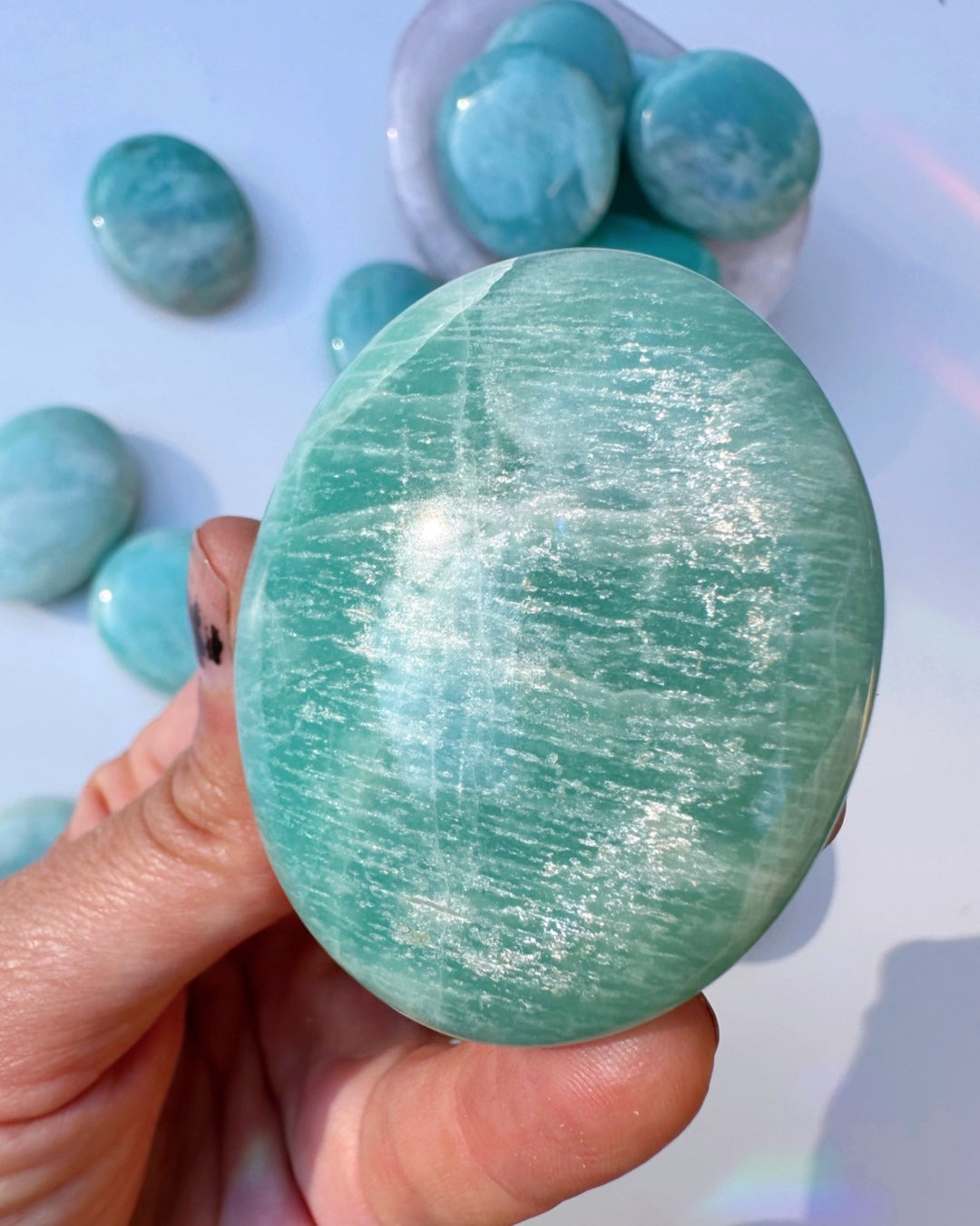 Amazonite Palm Stones - Baltic Mermaid
