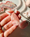 Rhodochrosite & Rose Quartz Gemstone Candy Necklace