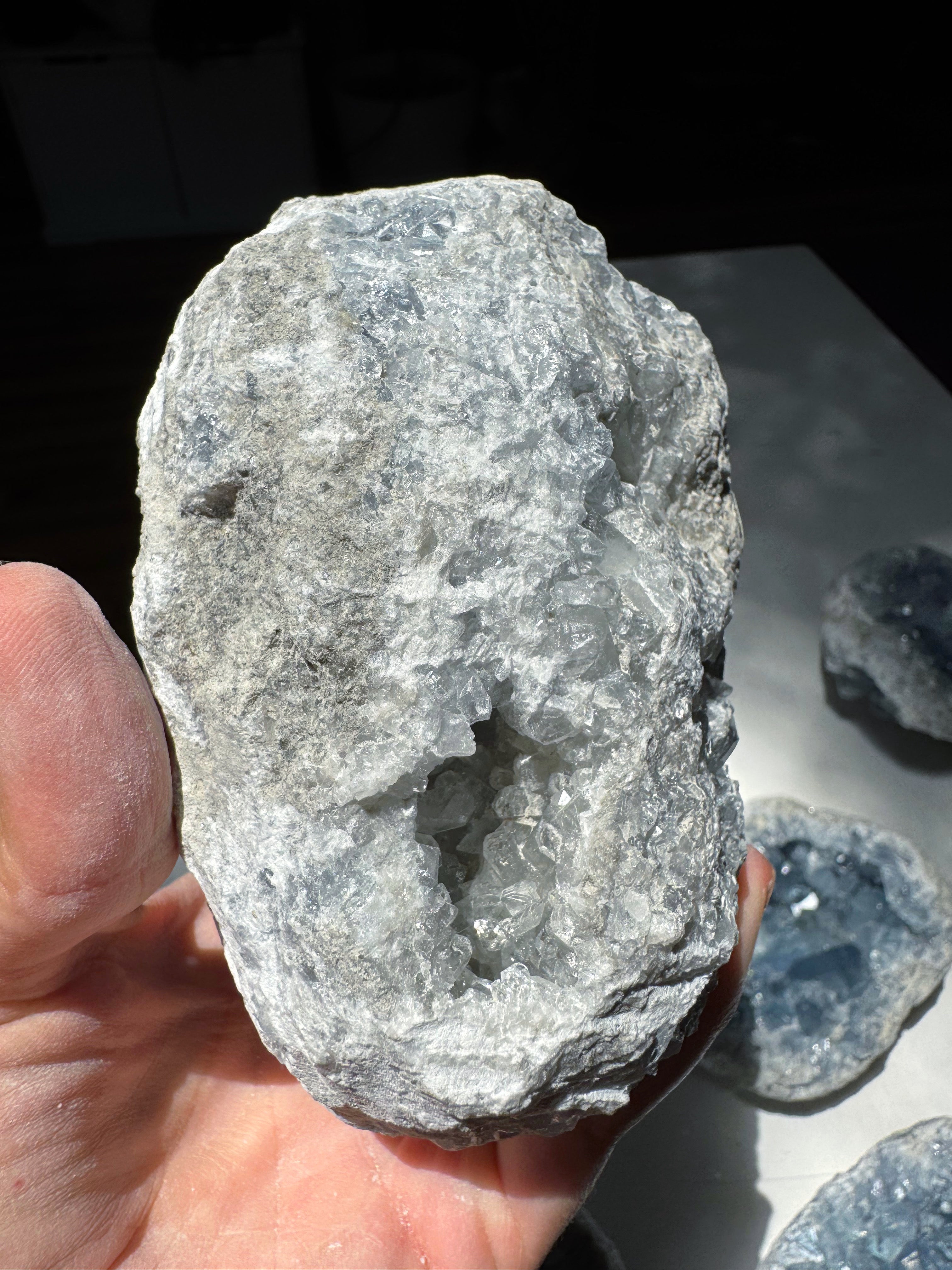 Celestite Cluster Baltic Mermaid