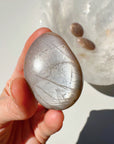 Sunstone & Peach Moonstone Palm Stone - O