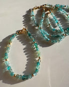 “Frankie” - Blue Apatite Gemstone Candy Bracelet - Baltic Mermaid