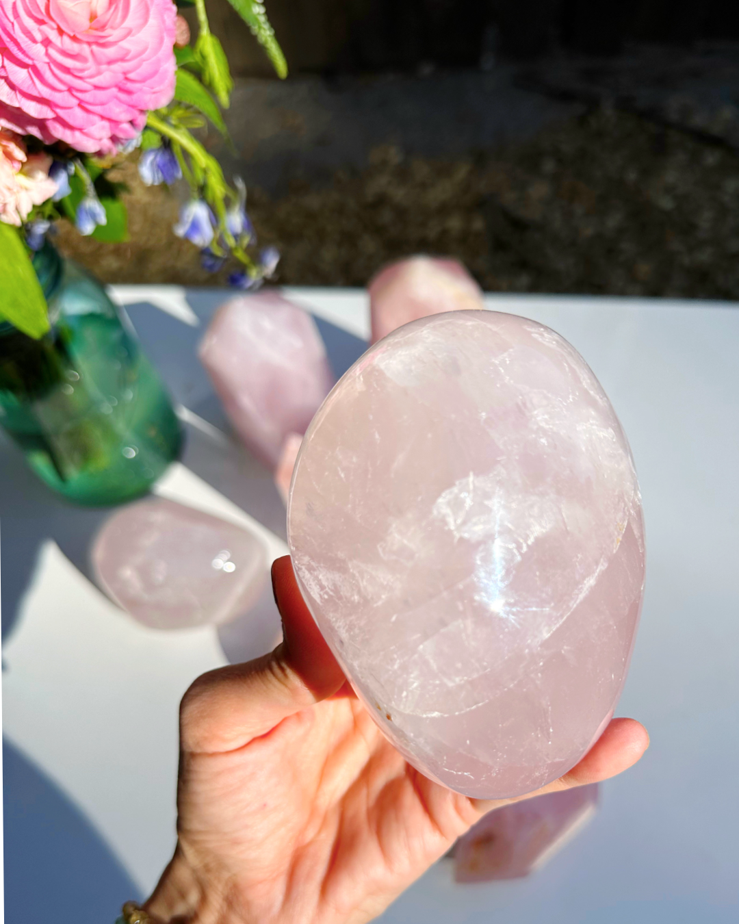 Rose Quartz Freeform - A - Baltic Mermaid