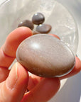 Sunstone & Peach Moonstone Palm Stone - H