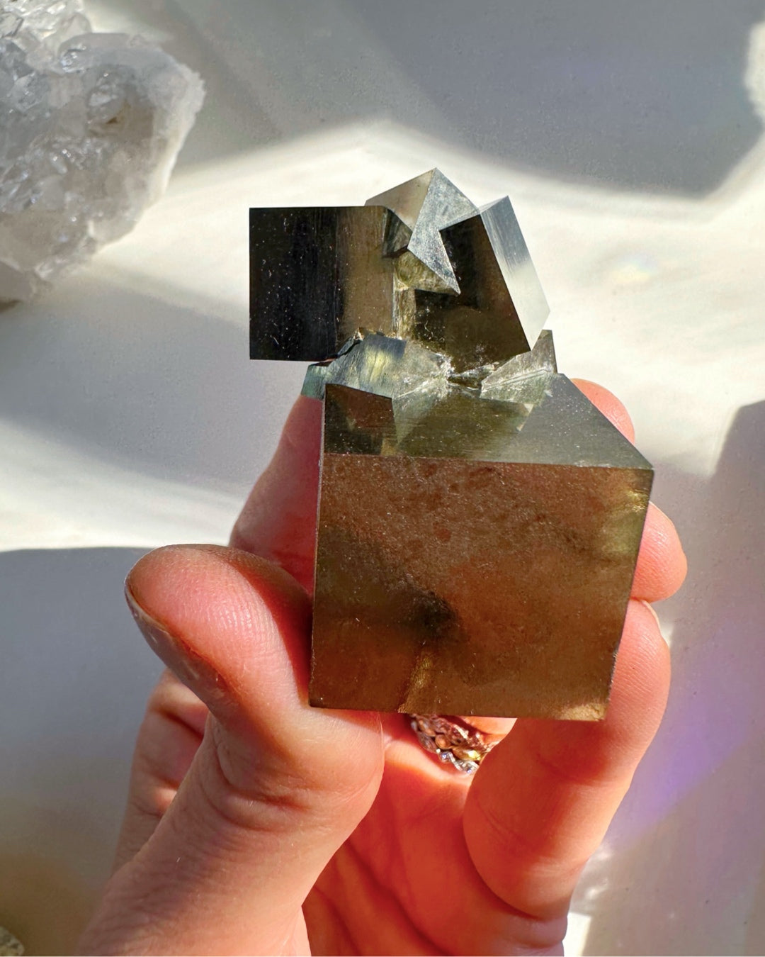 Pyrite Cube Cluster - AAA - Baltic Mermaid
