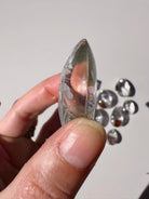 Intaglio Carved Love Birds in a the water Chlorite Quartz/Garden Quartz Cabochon Baltic Mermaid