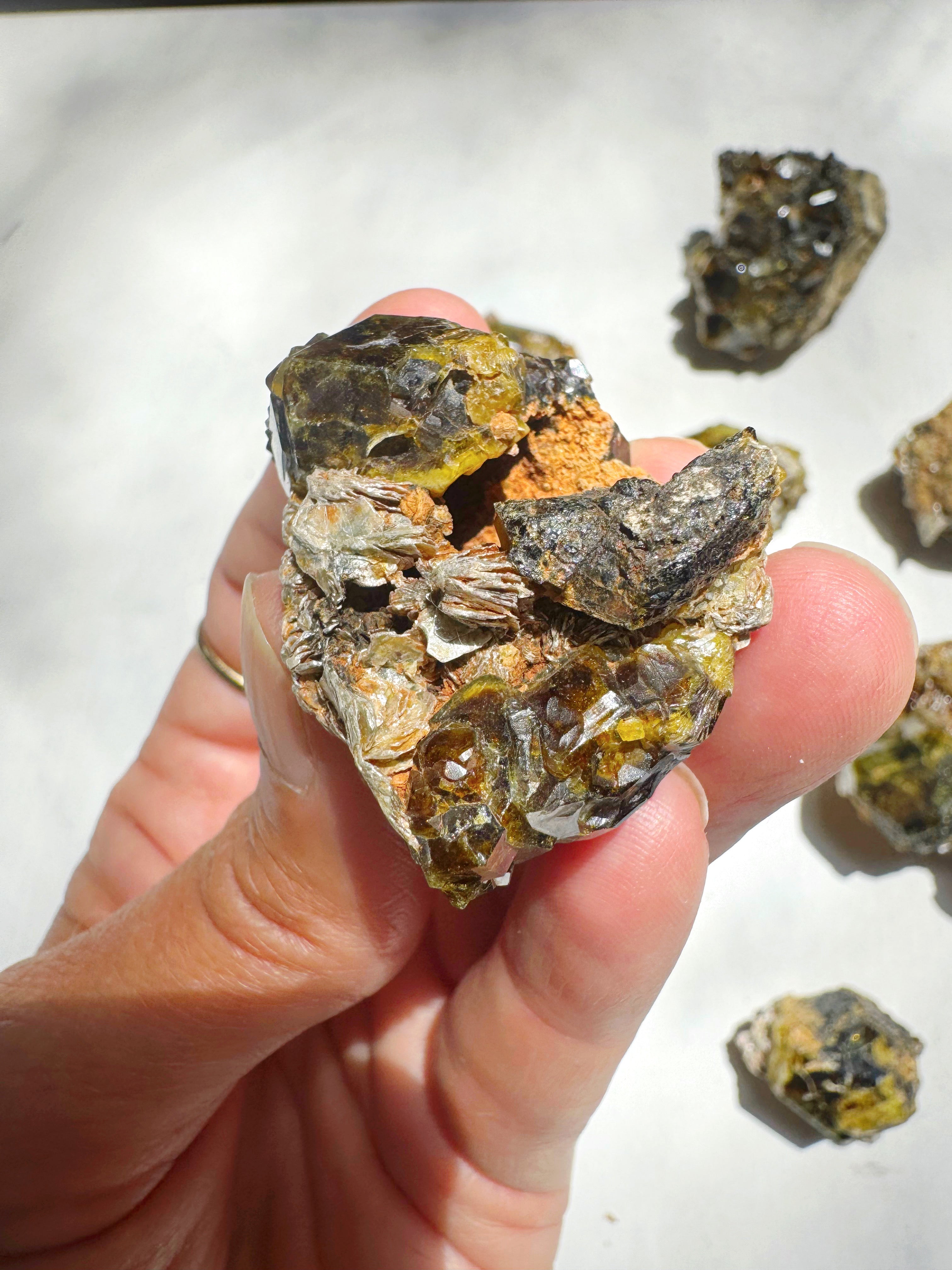 Rare Mali Green Grossular Andradite Garnet Epimorph w/ Clinochlore AAA Quality Baltic Mermaid