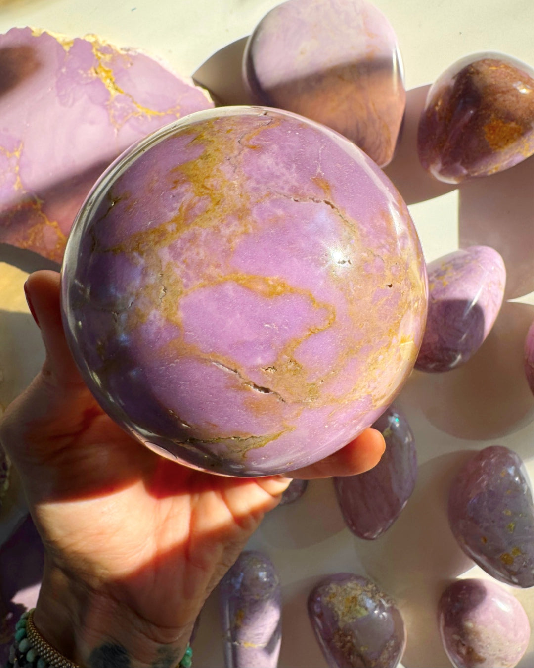 Phosphosiderite Large Sphere - AAA - Baltic Mermaid