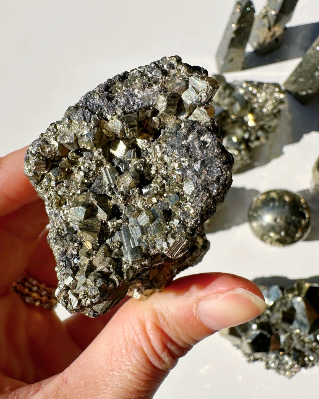 Pyrite Cluster - Baltic Mermaid