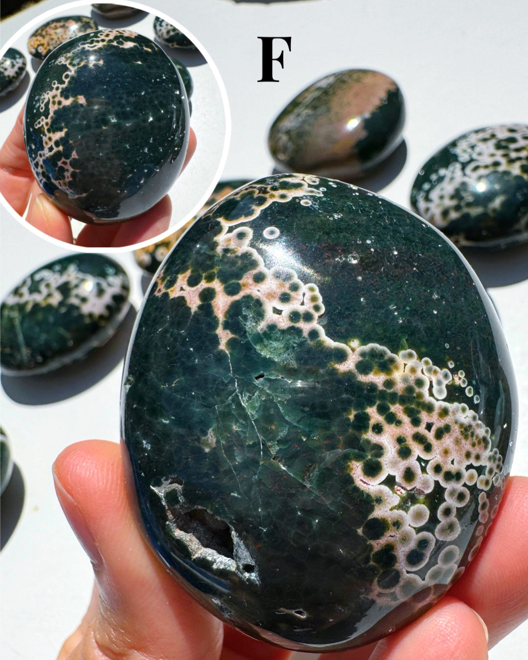 Ocean Jasper Palm Stones - Baltic Mermaid