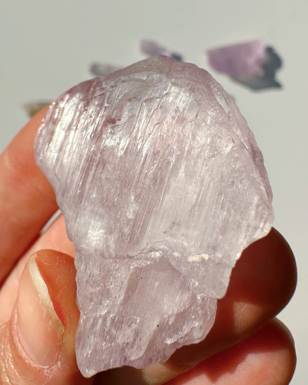 Raw Kunzite