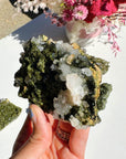 Epidote Quartz Cluster