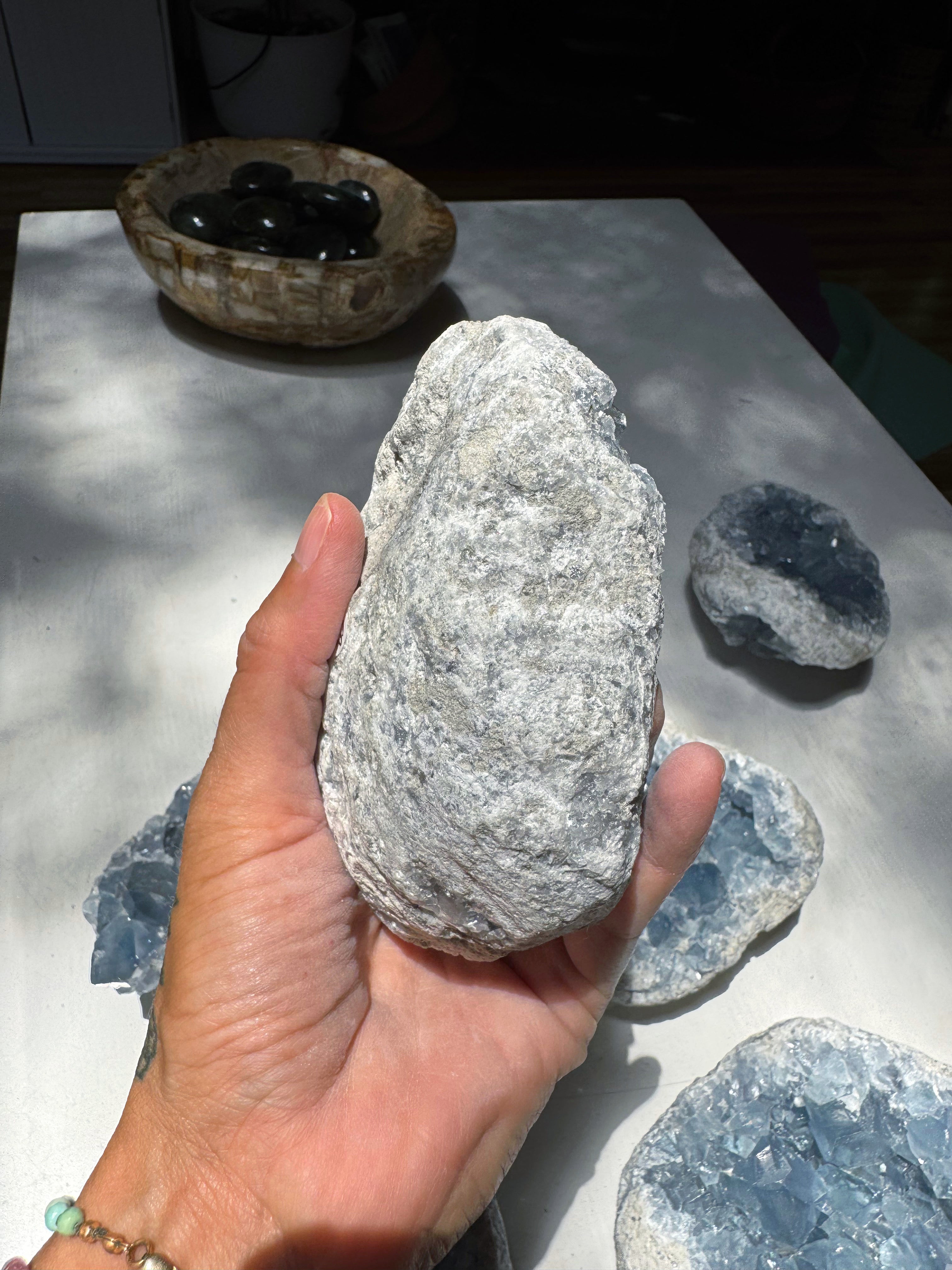 Celestite Cluster Baltic Mermaid
