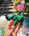 Hand Carved Malachite Elephant