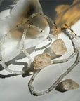 “Rihanna” - White Topaz Gemstone Candy Necklace