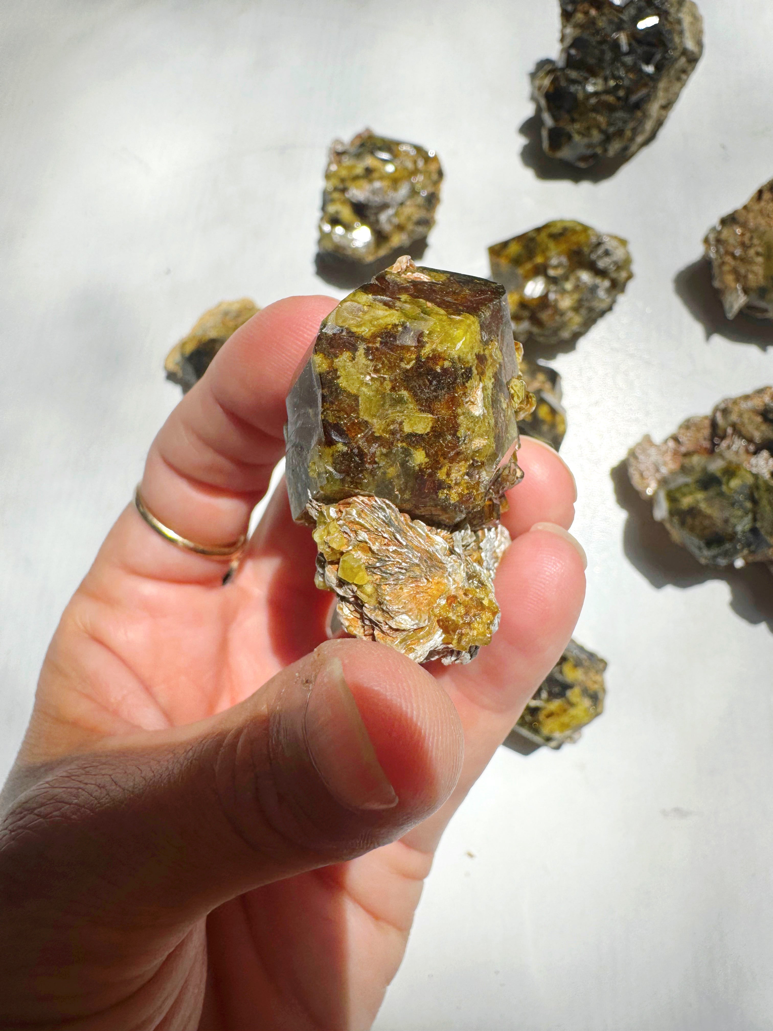 Rare Mali Green Grossular Andradite Garnet w/ Clinochlore AAA Quality Baltic Mermaid