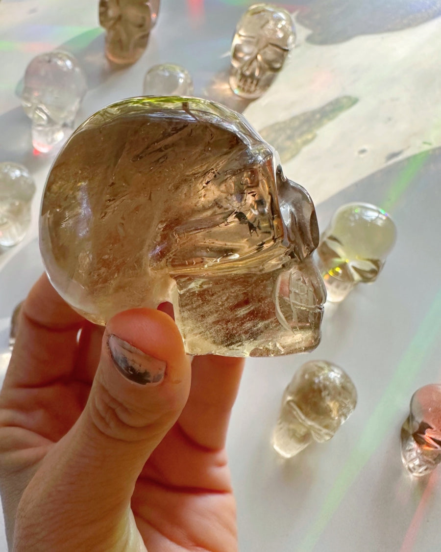 Smoky Quartz Skull - 14