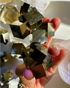Pyrite Cube Cluster - AAA - Baltic Mermaid