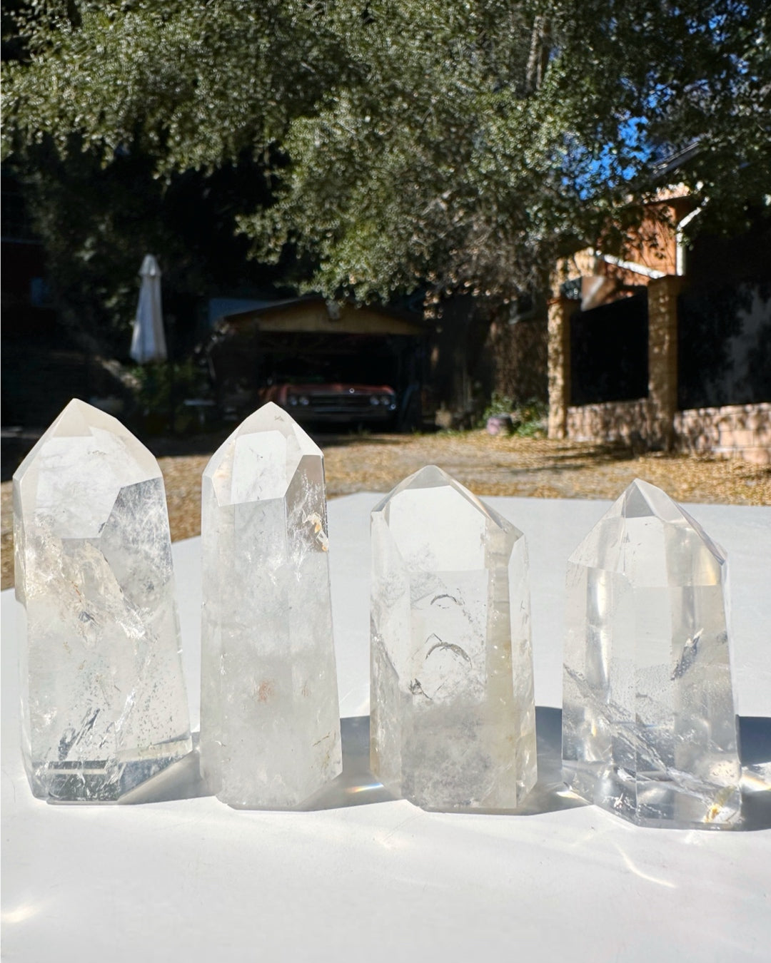 Clear Quartz Towers - Small