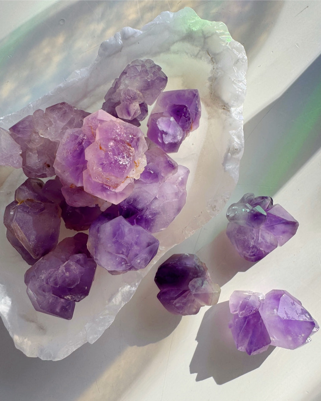 Tibetan Elestial Amethyst Cluster - Baltic Mermaid
