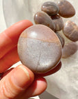 Sunstone & Peach Moonstone Palm Stone - J