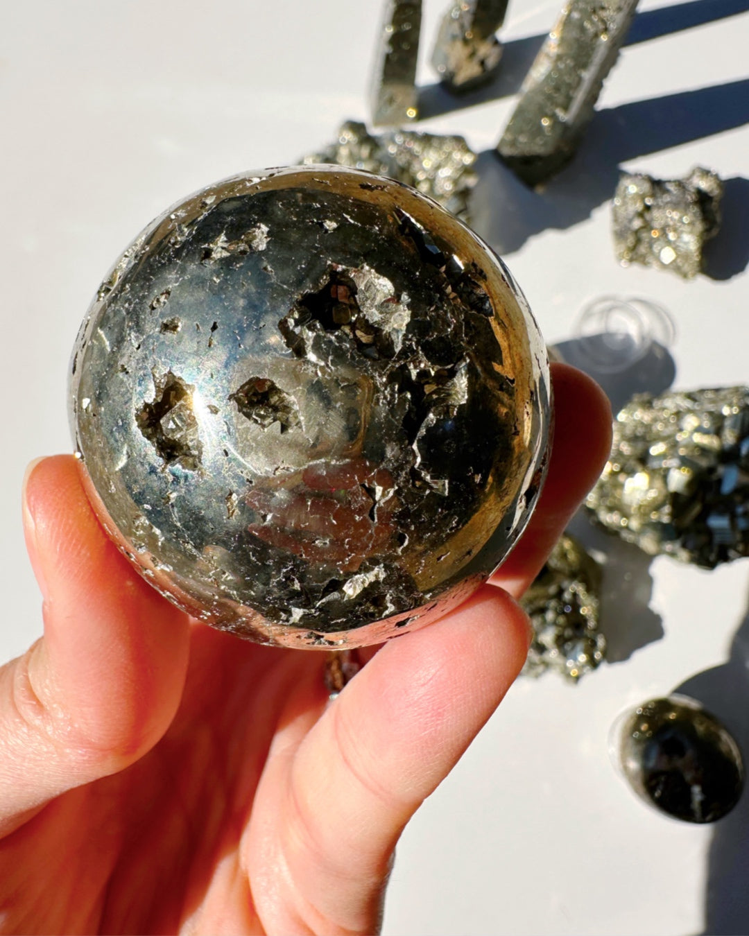 Pyrite Sphere - Baltic Mermaid