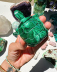 Hand Carved Malachite Turtle